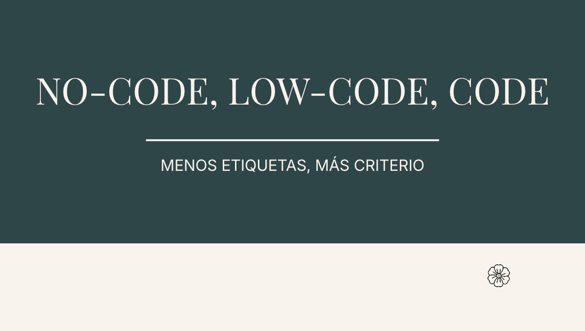 No-code, low-code y code: cuánto control necesita realmente tu análisis